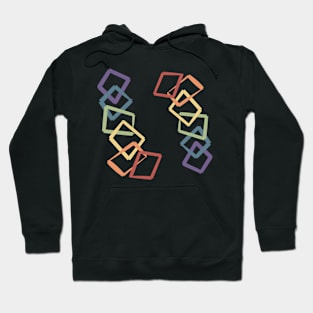 Square rainbows Hoodie